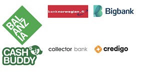 Balanzia, bank norwegian, bigbank, cashbuddy, collector bank, credigo